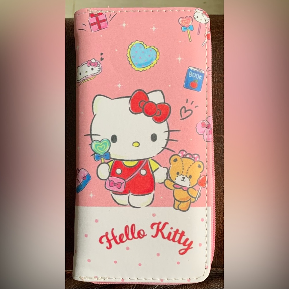 Hello Kitty Pink and White Wallet